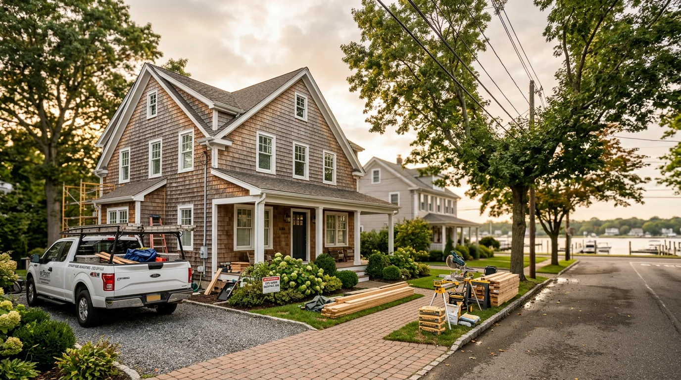 Keyport waterfront property with historic architectural character and well-maintained exterior.