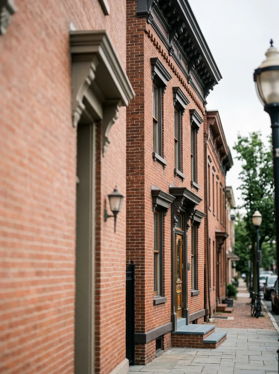 Red Bank residential property with period architectural details and professional exterior finishing.